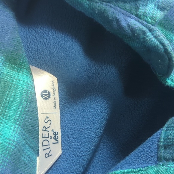 Rider By Lee Button Down Insulated Long Sleeve Flannel Shirt XL Women's - Picture 5 of 8